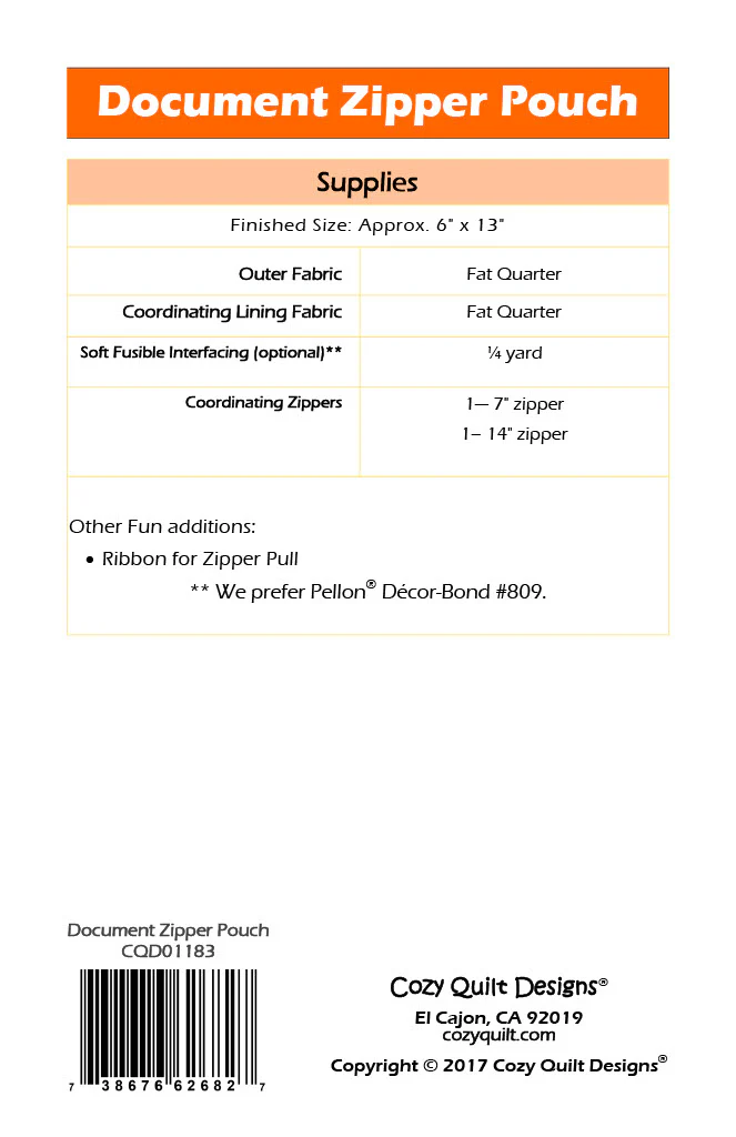 Document Zipper Pouch - Image 2